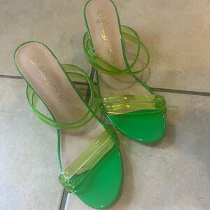 Aldo Neon Green Women's Sandals